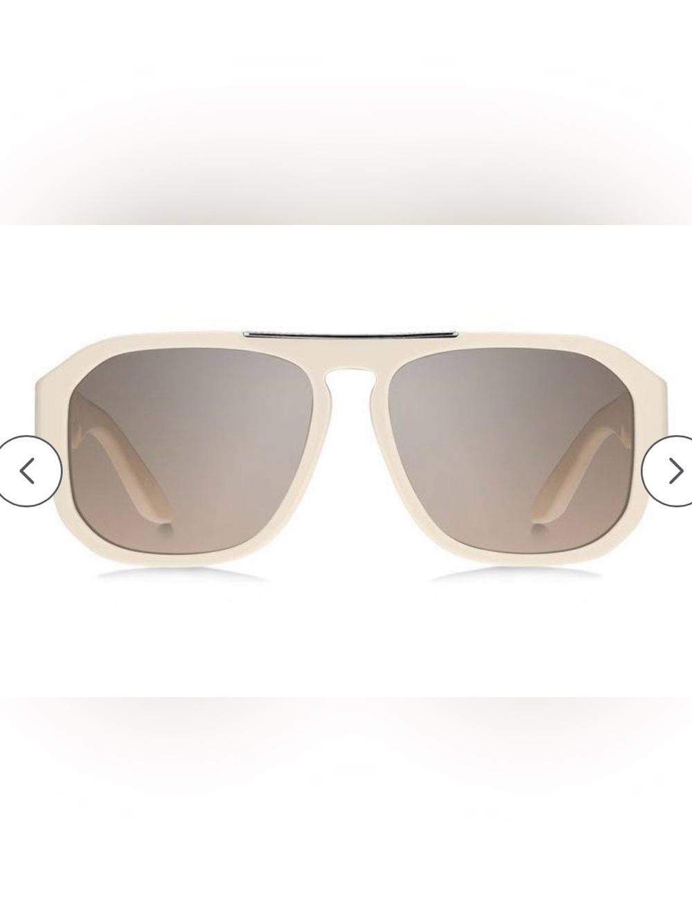 Givenchy ivory Oversized Square unisex Sunglasses